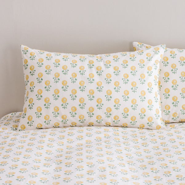 Lizzy Tile Cotton Duvet Cover & Pillowcase Set - Image 4