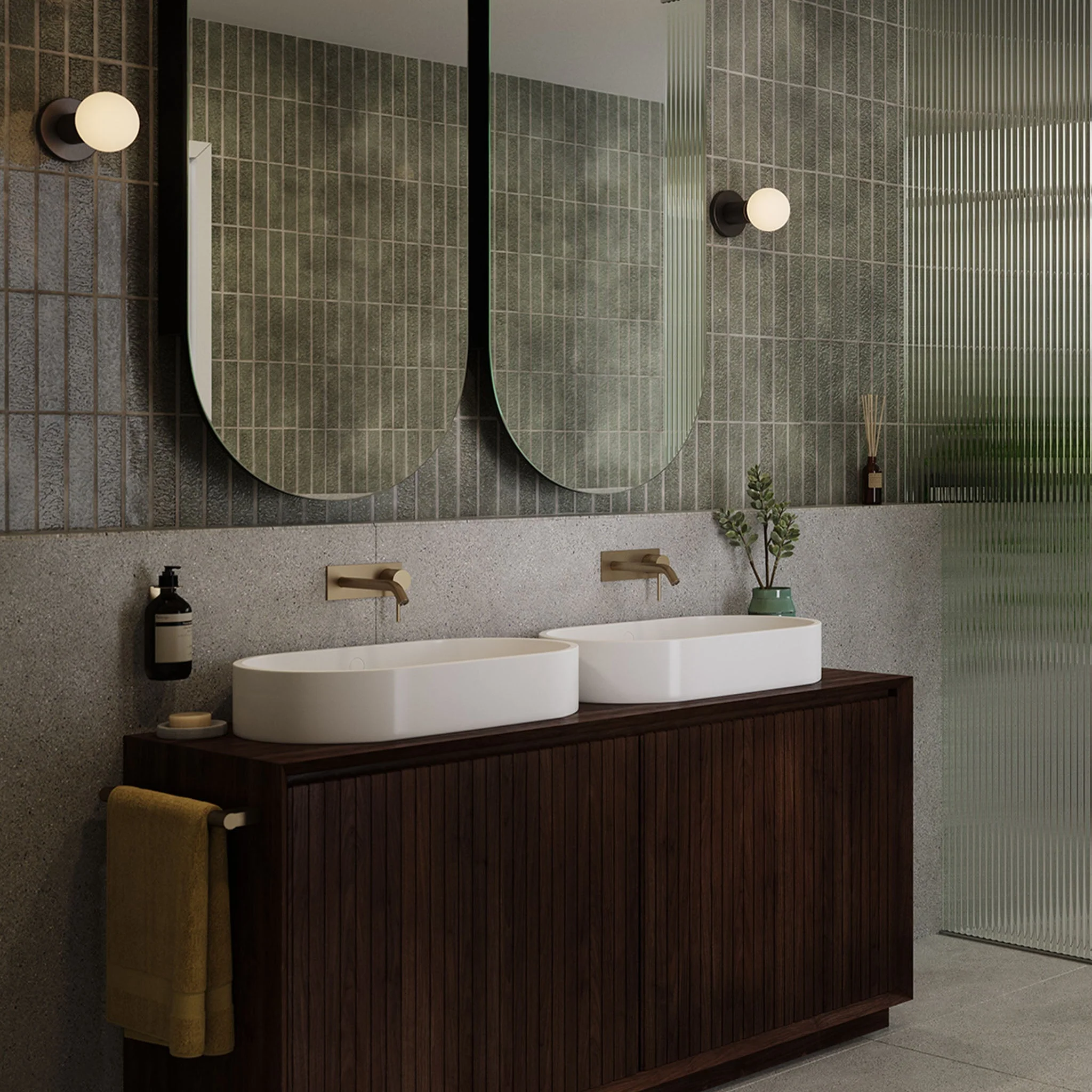 Lochan Wall Light in Graphite - Image 2