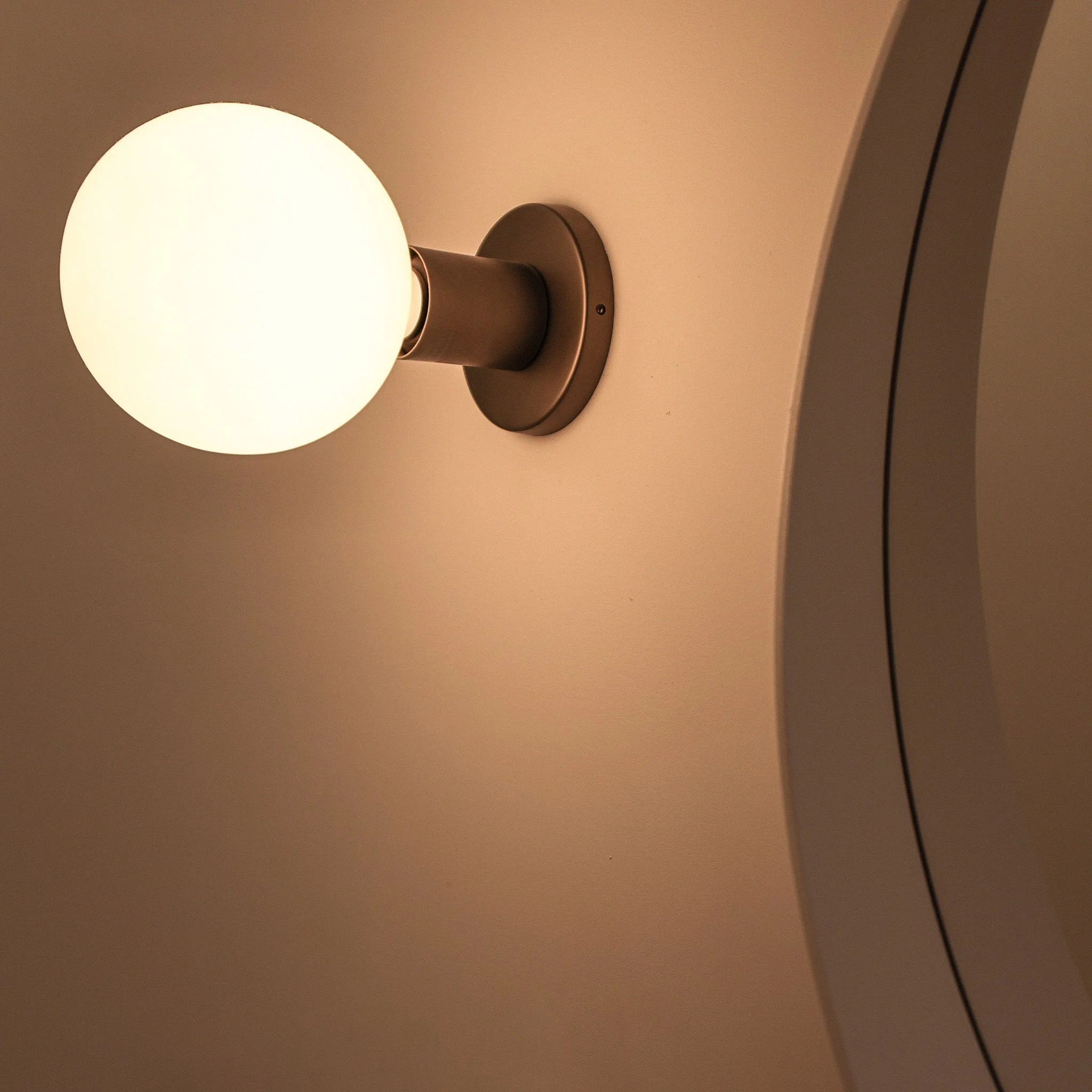Lochan Wall Light in Graphite + Sphere III - Image 3