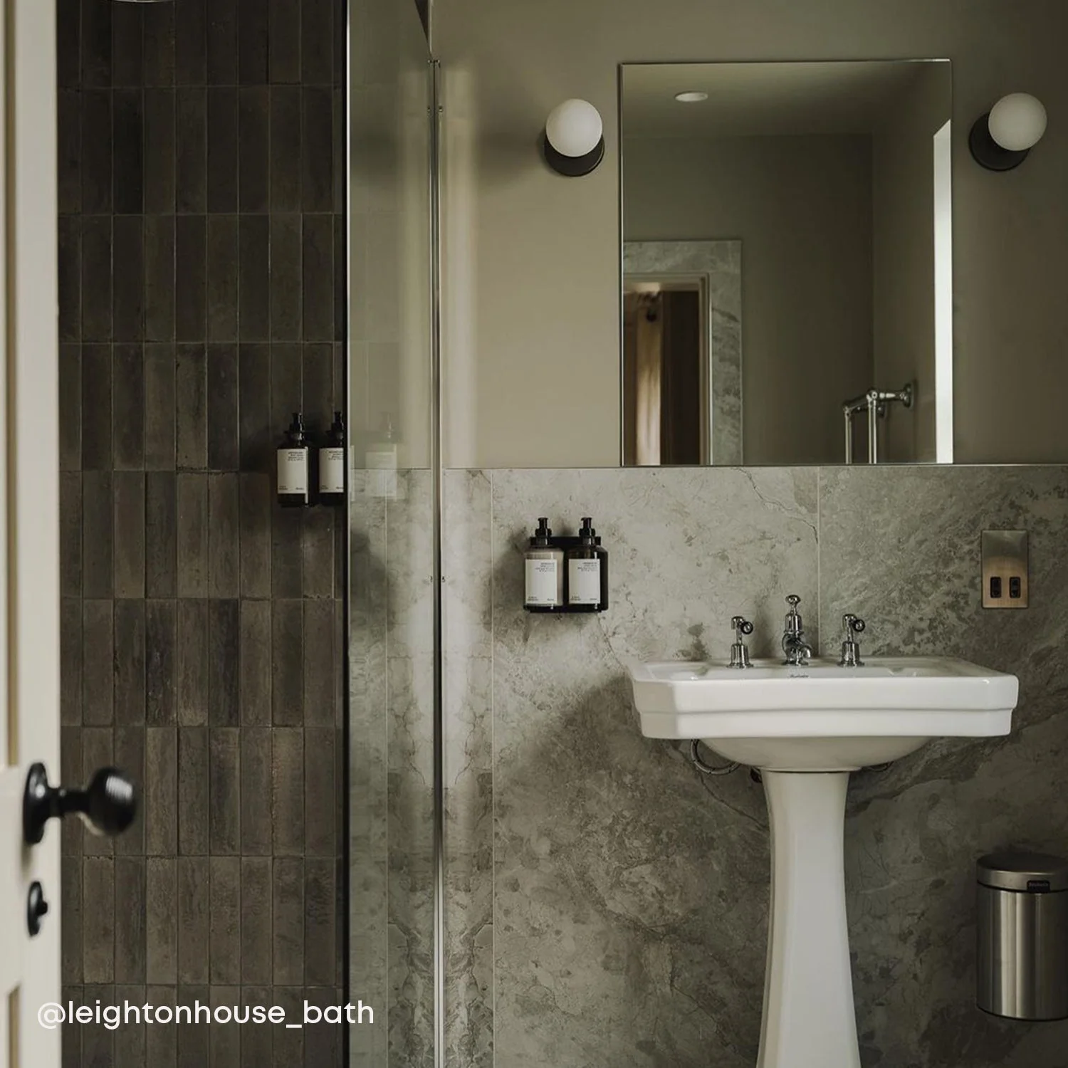 Lochan Wall Light in Graphite + Sphere III - Image 4