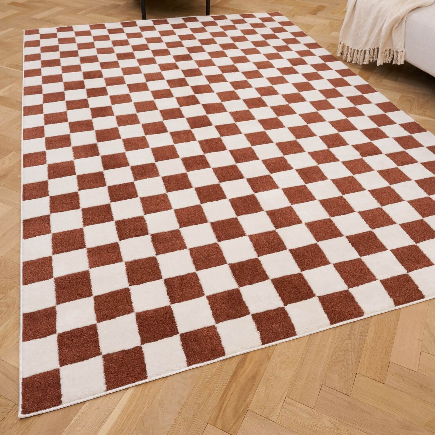 Loft Checkerboard Terra Rug - Image 8
