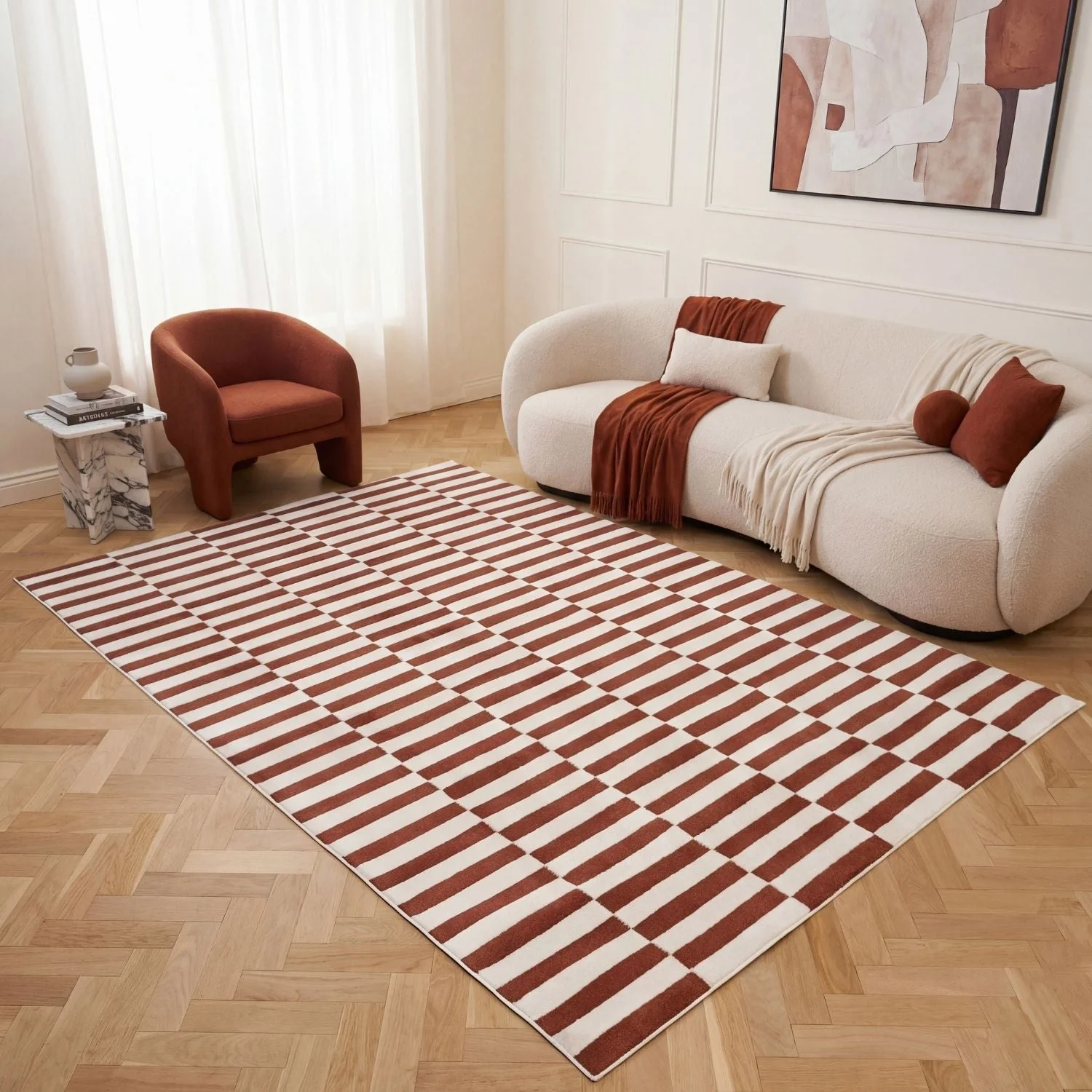 Loft Striped Terra Rug - Image 9