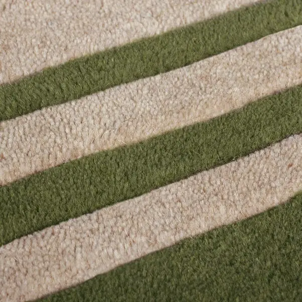 Lois Scallop Border Wool Circle Rug - Image 2