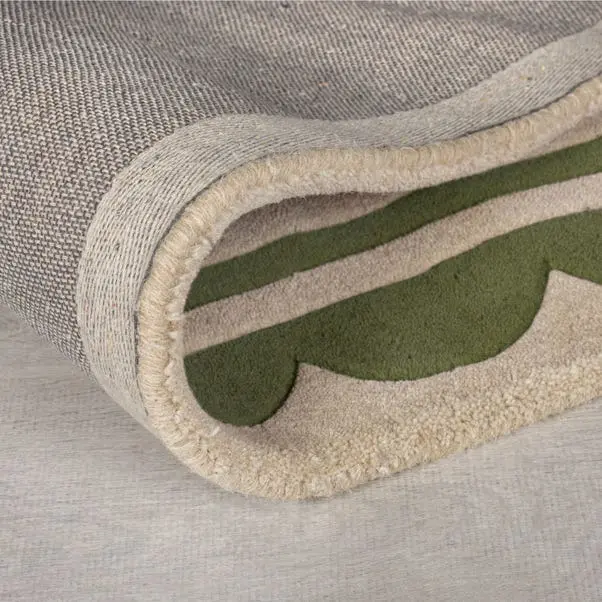 Lois Scallop Border Wool Circle Rug - Image 4