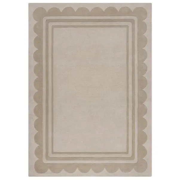 Lois Scallop Border Wool Circle Rug - Image 7