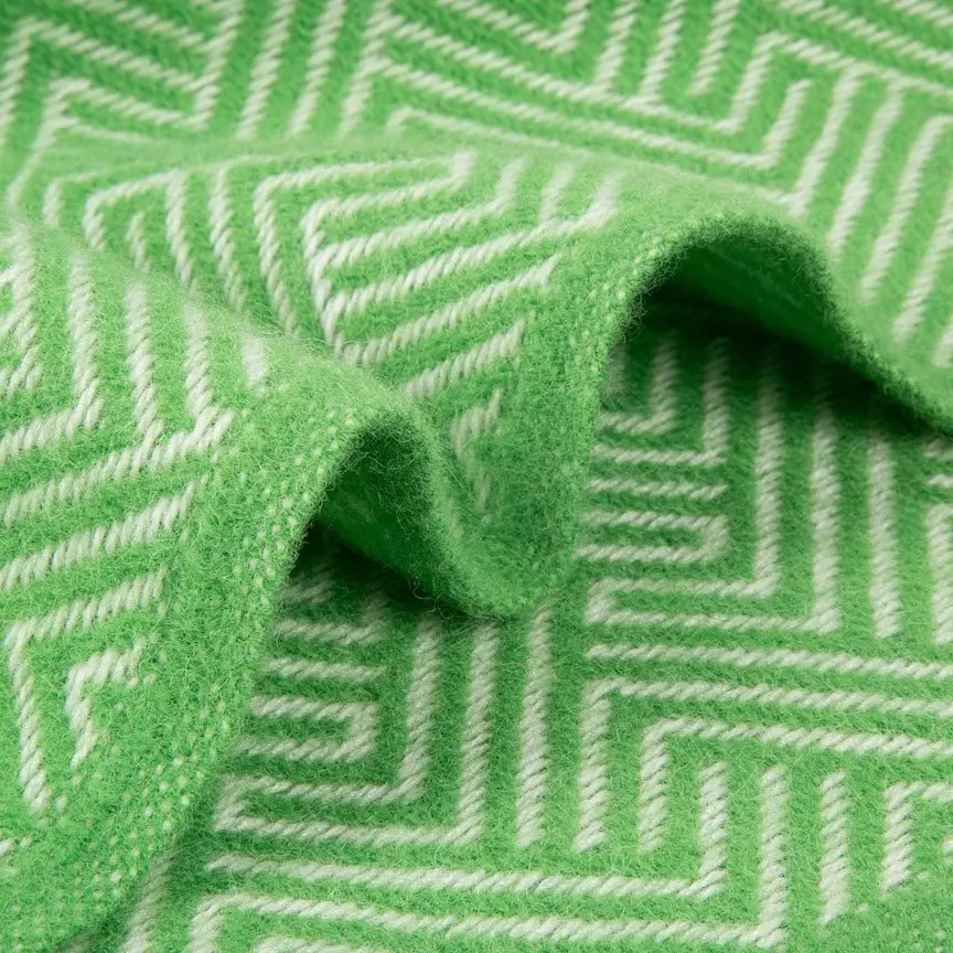 Lollypop - Pure New Wool Blanket - Green - Image 6