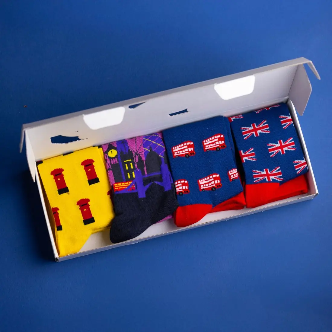 London Sock Box - 4 Pairs of Bamboo Socks (His) - Image 2