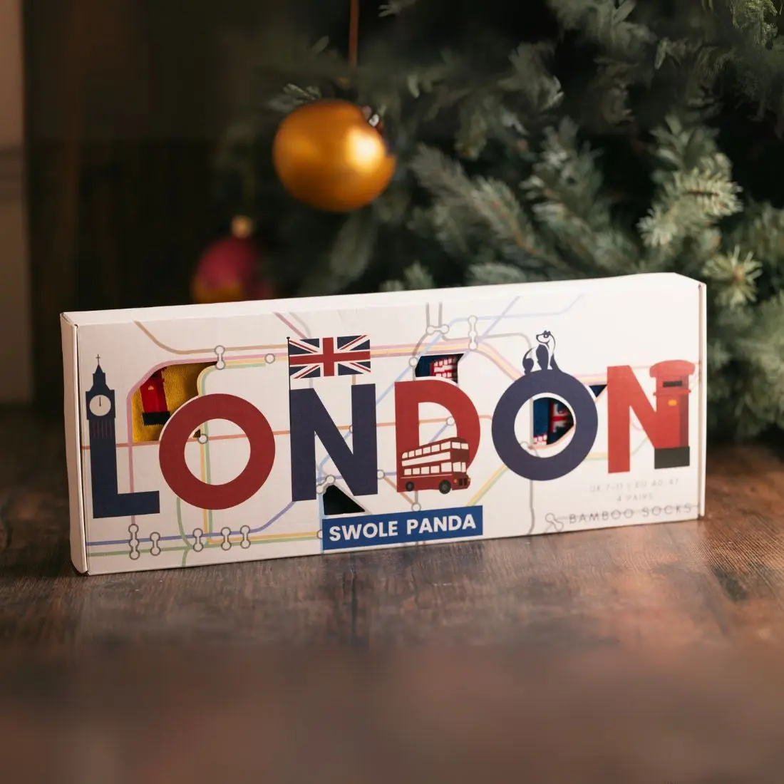 London Sock Box - 4 Pairs of Bamboo Socks (His) - Image 7