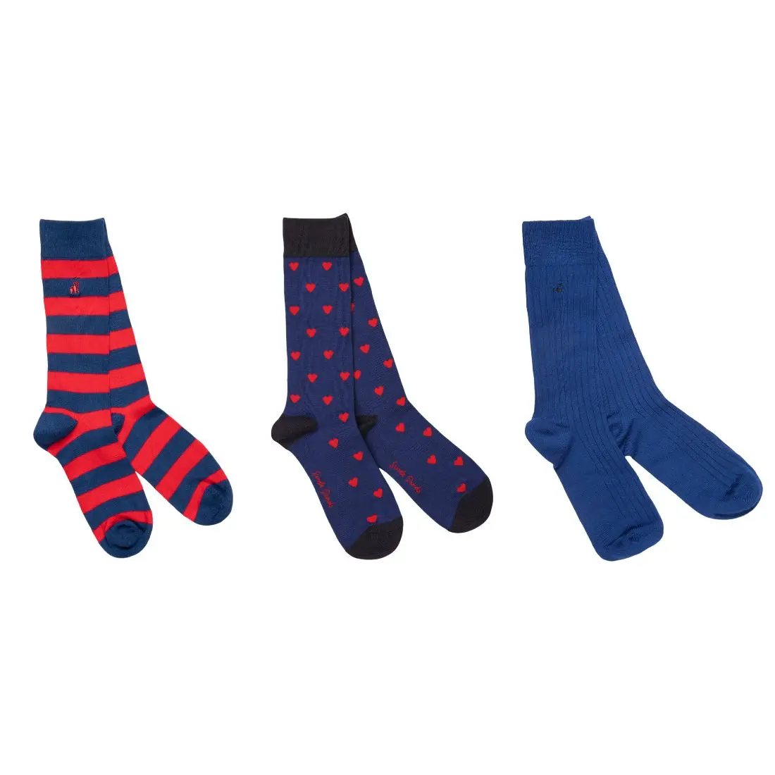 Love Heart Sock Box - 3 Pairs of Bamboo Socks (His) - Image 3
