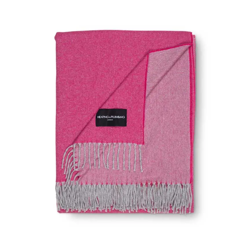 Cerise Love Stories 100% Cashmere Blanket - Image 5