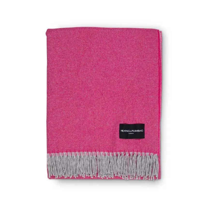 Cerise Love Stories 100% Cashmere Blanket - Image 7