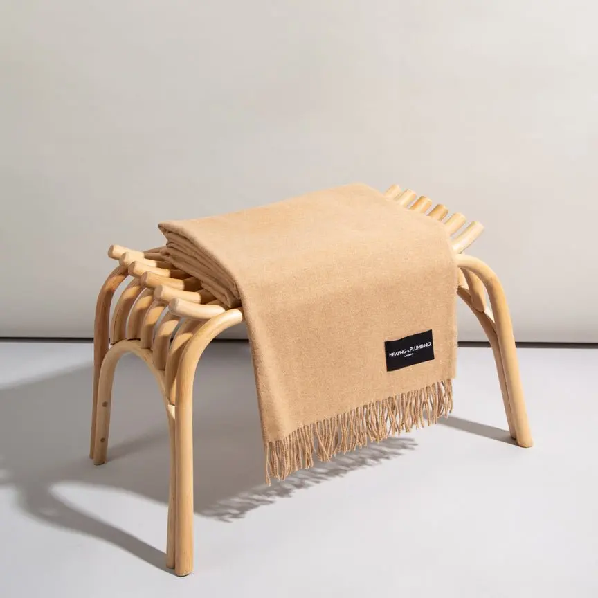 Toasted Oats Love Stories 100% Cashmere Blanket