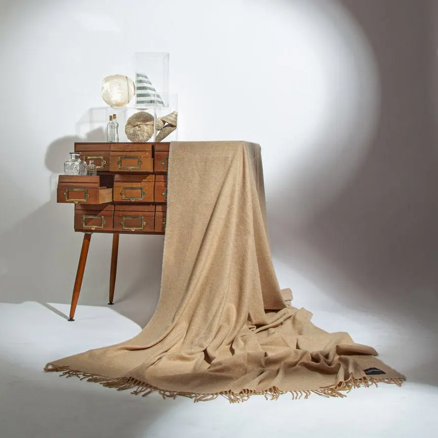 Toasted Oats Love Stories 100% Cashmere Blanket - Image 2