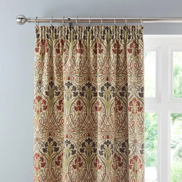 Multicoloured Lucetta Pencil Pleat Curtains