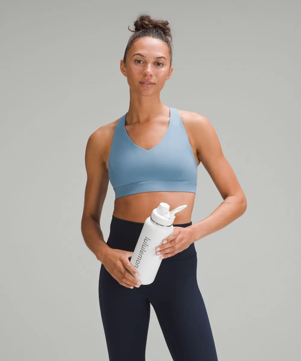 White Back to Life Sport Bottle 32oz Straw Lid - Image 5