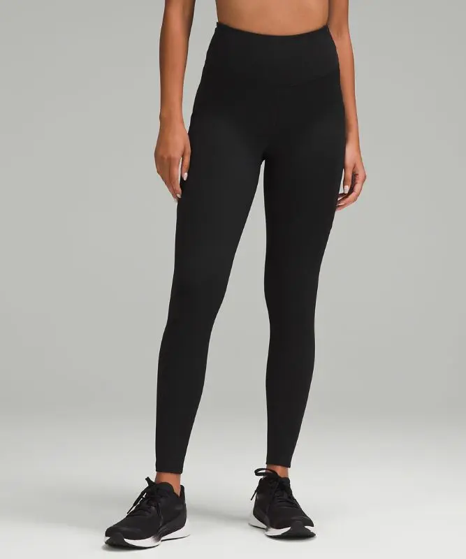 Women's Fast and Free High-Rise Thermal Tight Leggings Pockets