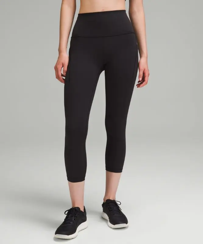 Women's Wunder Train High-Rise Crop Leggings with Pockets