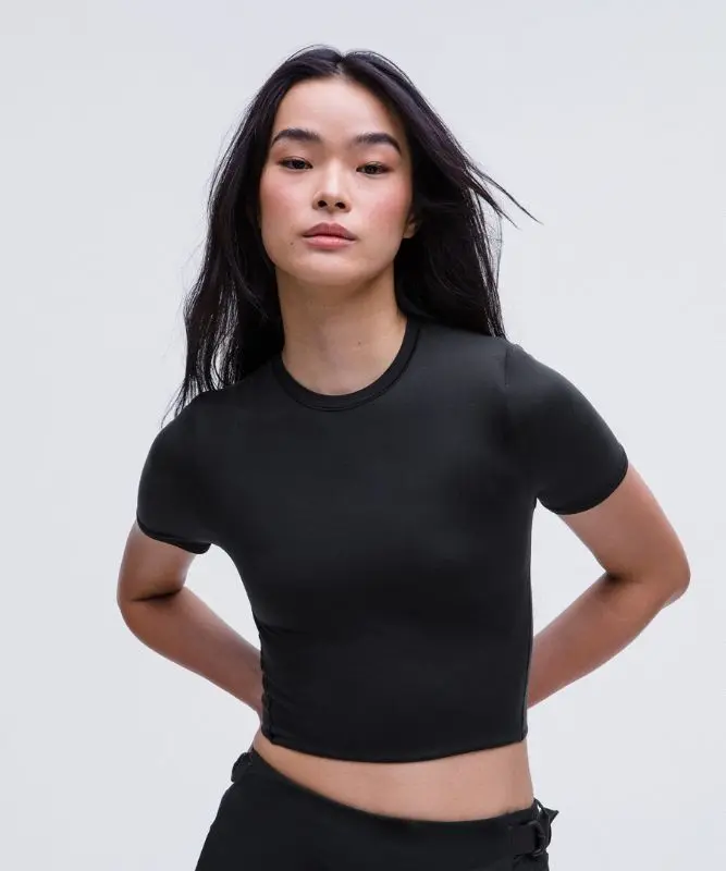 Women's Wundermost Ultra-Soft Nulu Crewneck Cropped T-Shirt