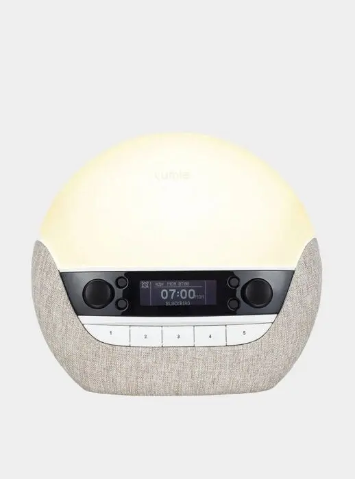 Lumie Bodyclock Luxe 700FM - Wake-Up Light with FM Radio, Bluetooth Speakers & Low-Blue Light for Sleep