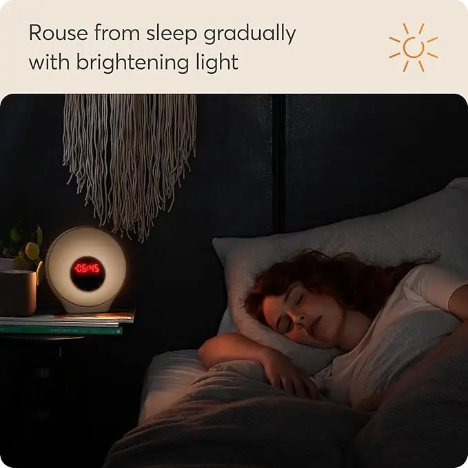 Lumie Sunrise Alarm - Sunrise Wake-up Alarm, Sunset Sleep Feature, Sounds and Mood Lighting, White - Image 3