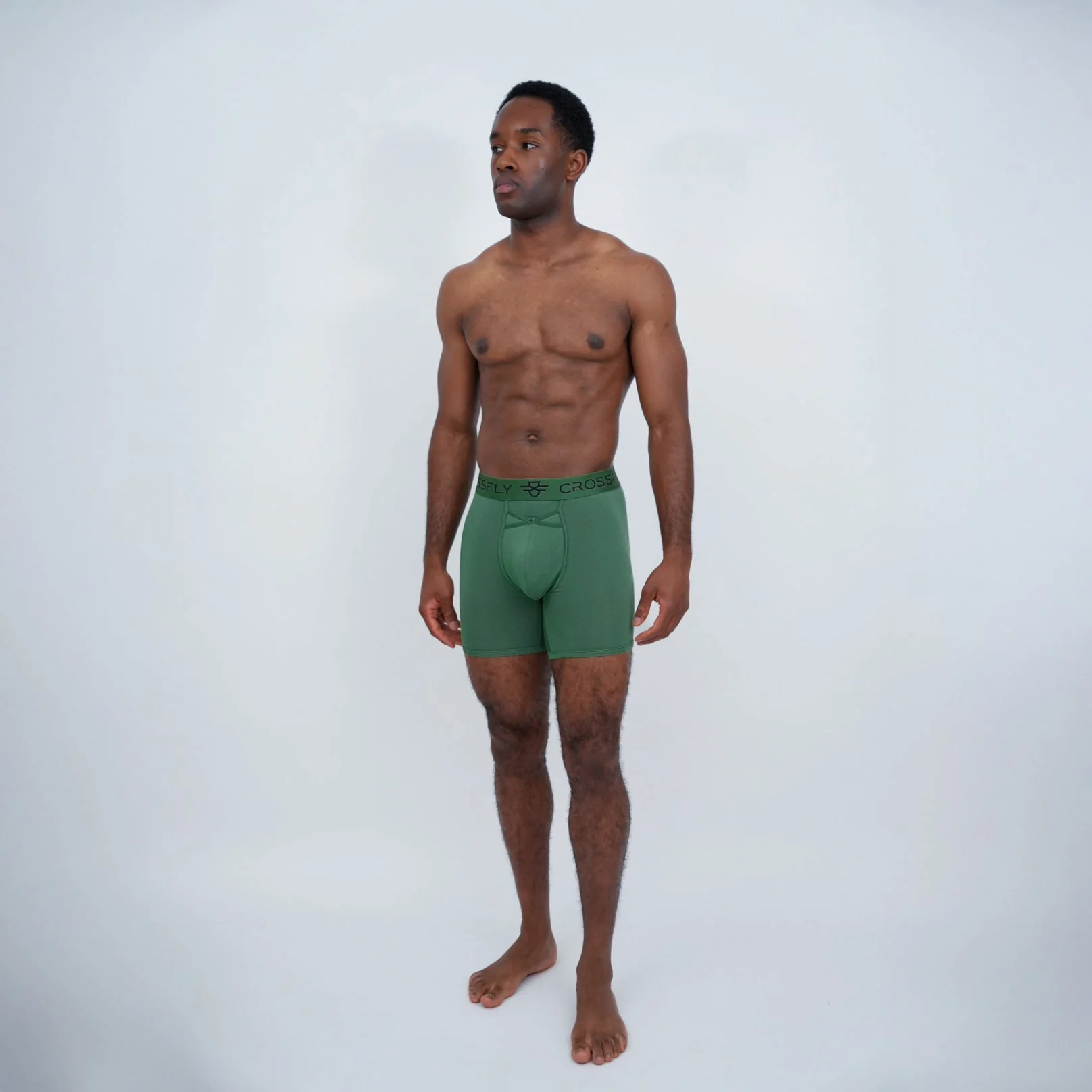 Lux Men's 7" Boxers - Olive/Black