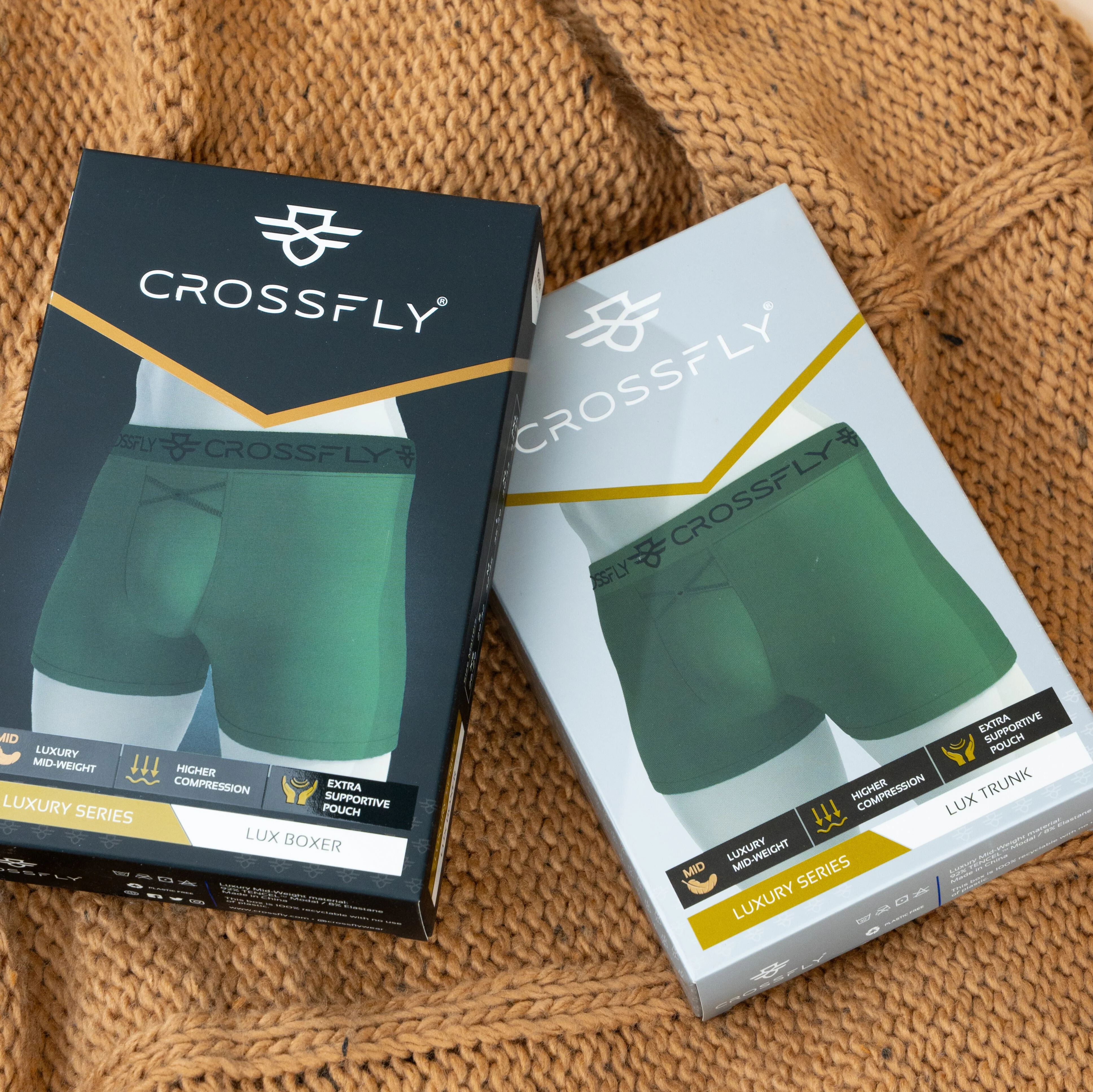 Lux Men's 7" Boxers - Olive/Black - Image 5
