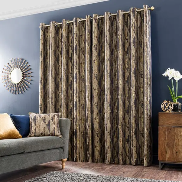 Luxor Metallic Eyelet Curtains - Image 4