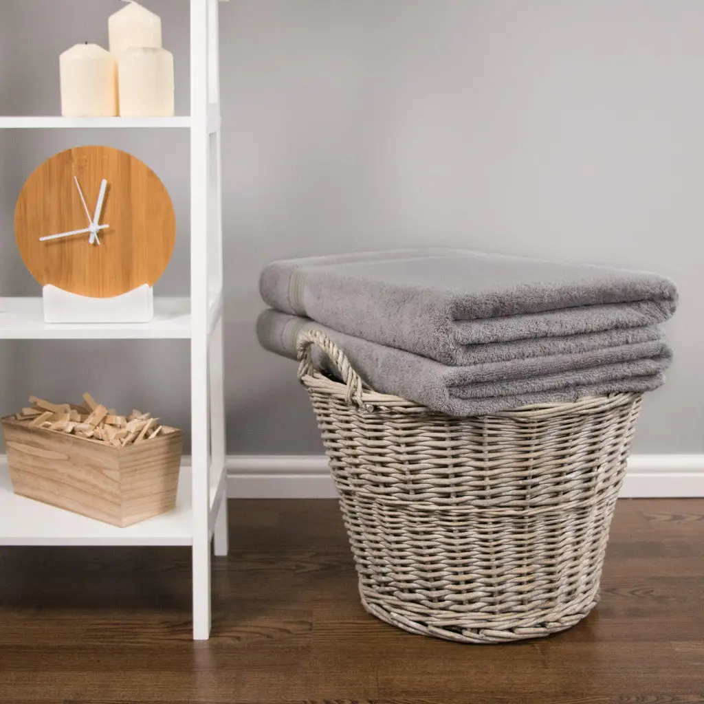 Luxury Bamboo Towel Set in Grey - Image 2