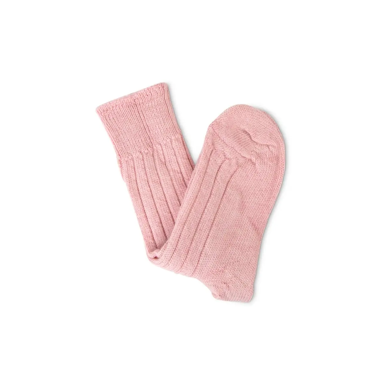 Luxury lounge socks in alpaca - Light pink - Image 3