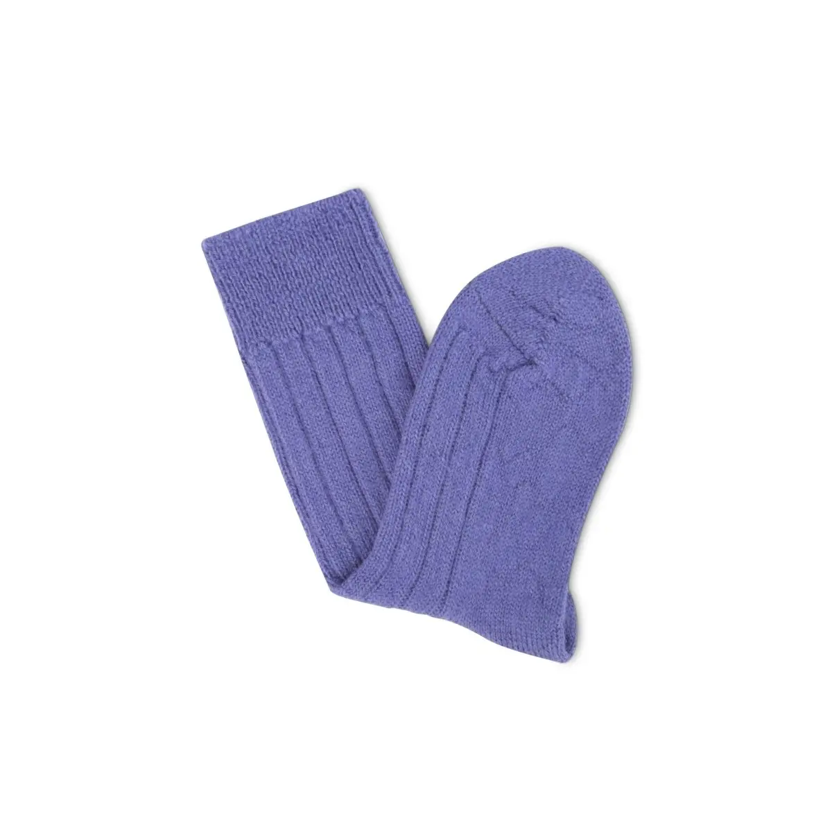 Luxury lounge socks in British alpaca - Lilac - Image 4
