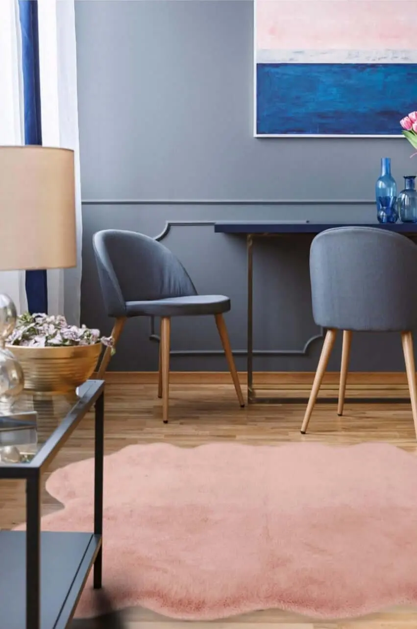 Luxury Pink Faux Fur Rug - Image 5