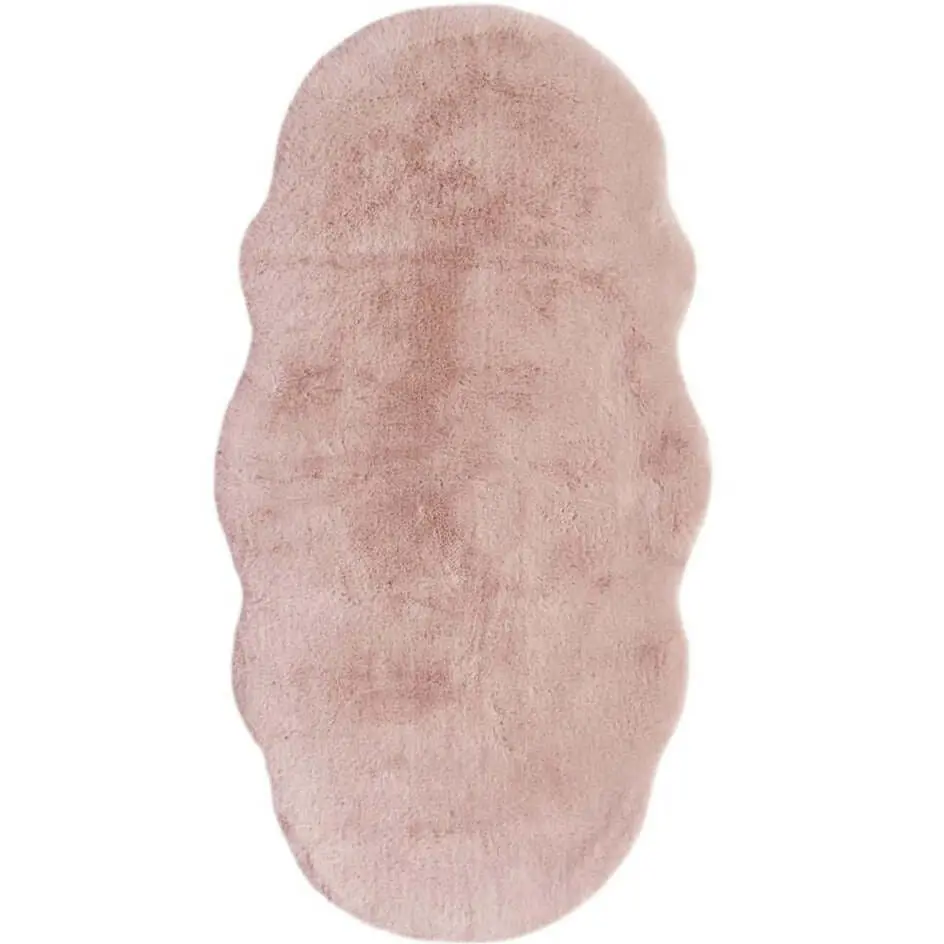 Luxury Pink Faux Fur Rug - Image 6