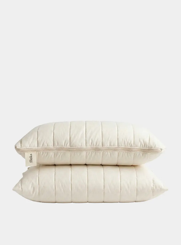 Luxury quilted British wool pillow