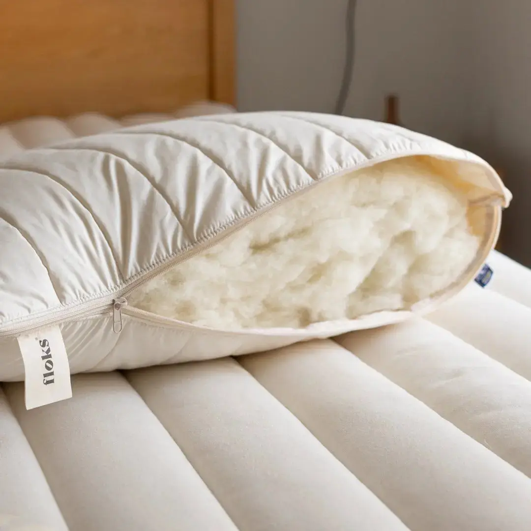 Luxury quilted British wool pillow - Image 5