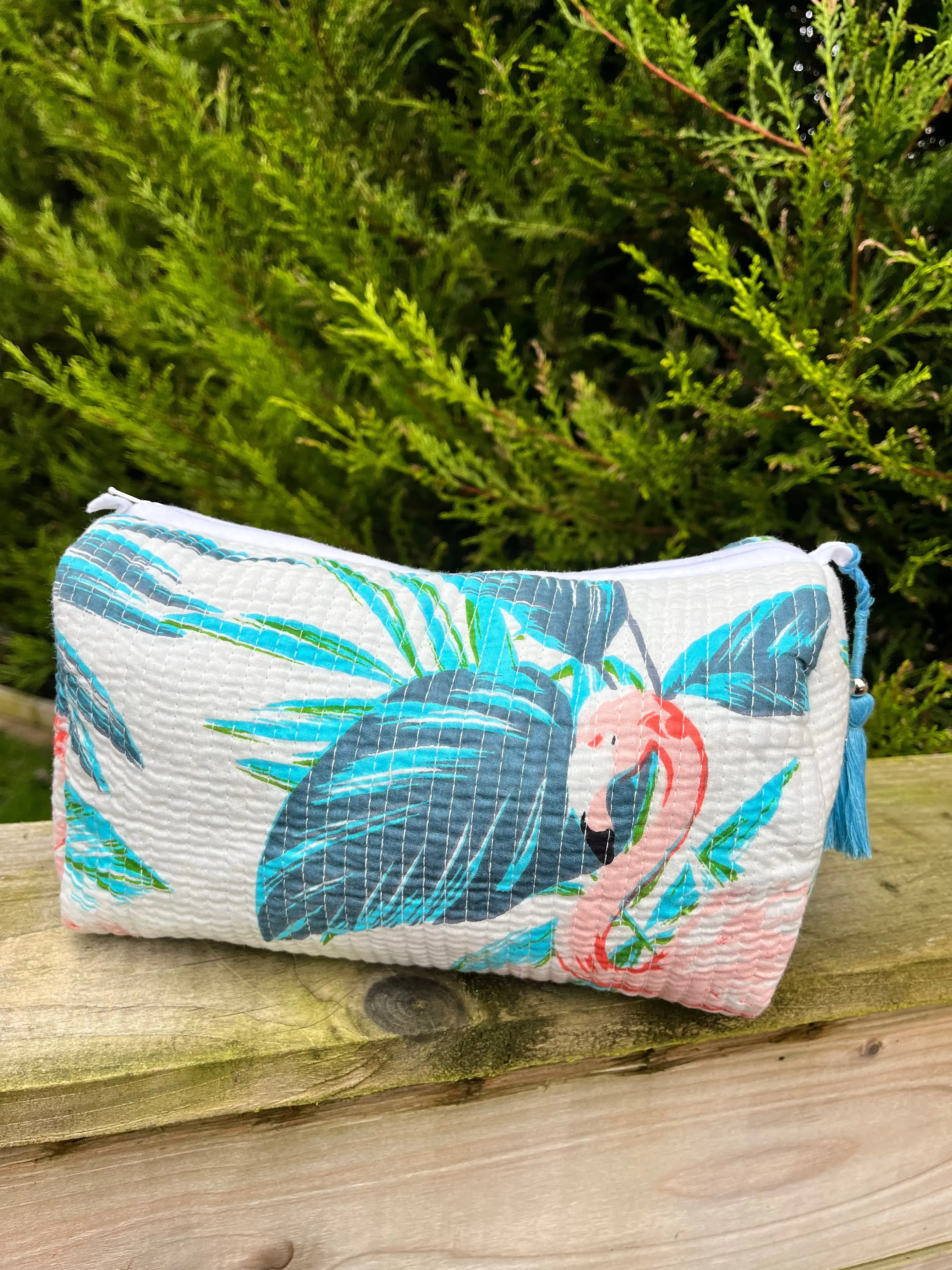 Maanya Flamingo Travel Make Up Bag - Image 5