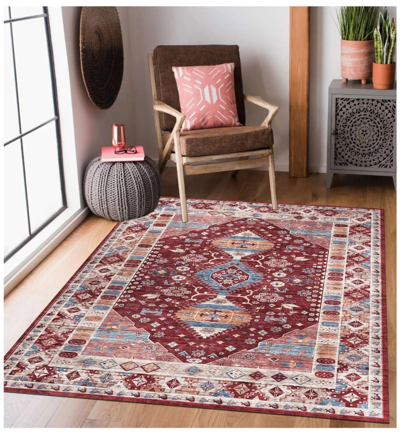 Madar Vintage Washable Rug - Image 4
