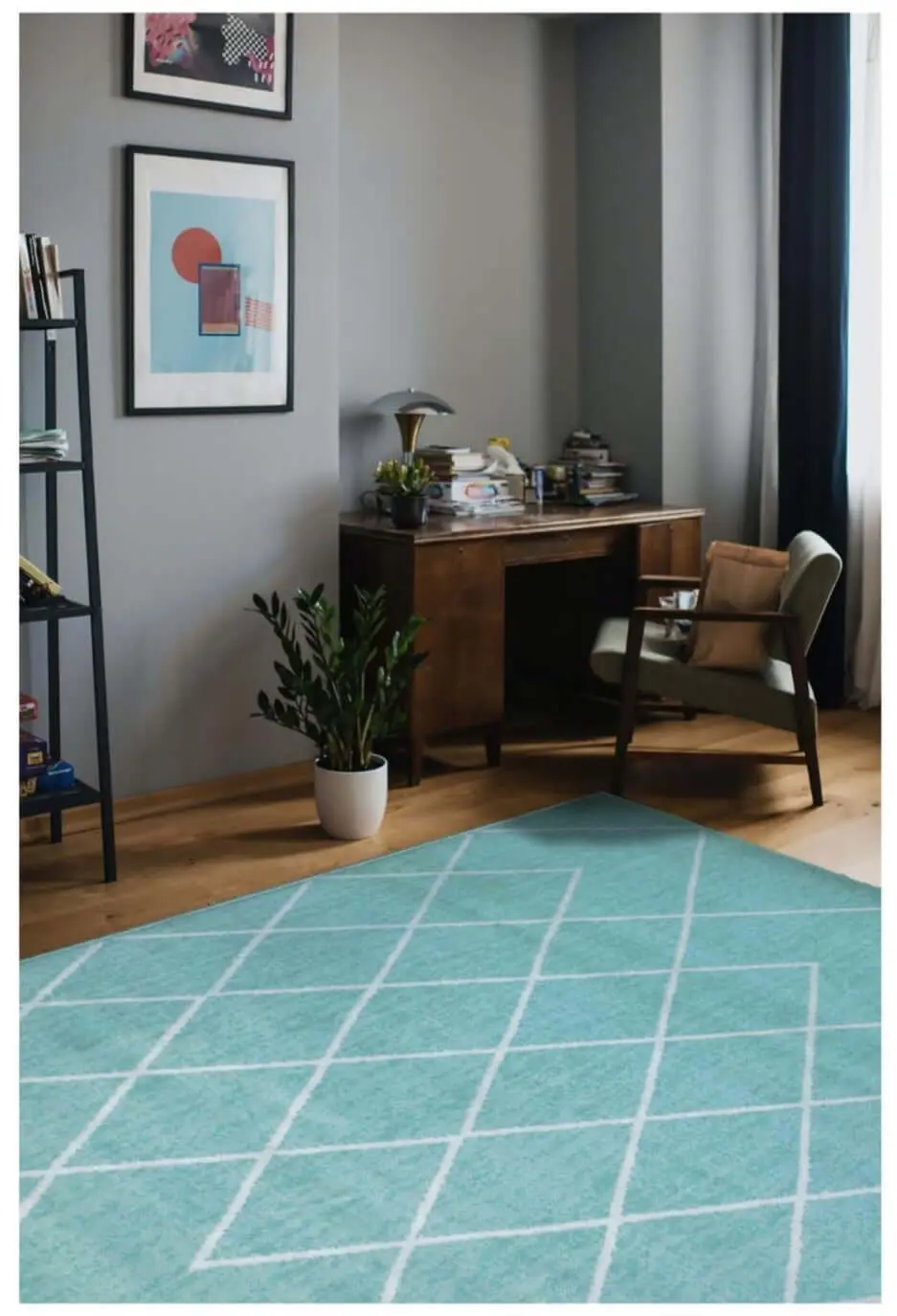 Maestro Berber Duck Egg Blue Rug | 3649 BS33 - Image 3