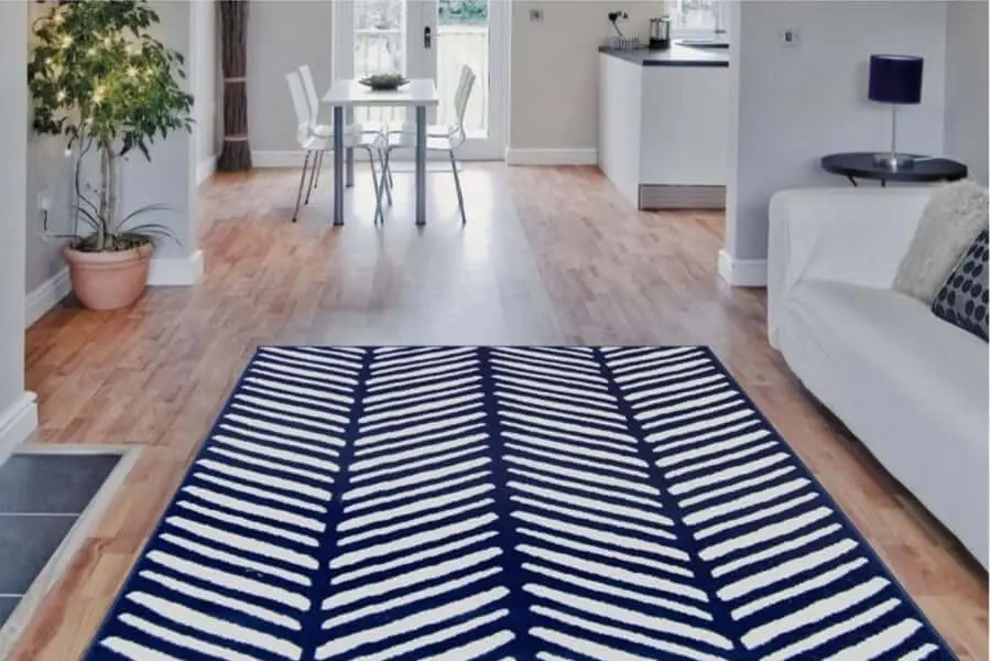 Maestro Herringbone Blue Rug - Image 3