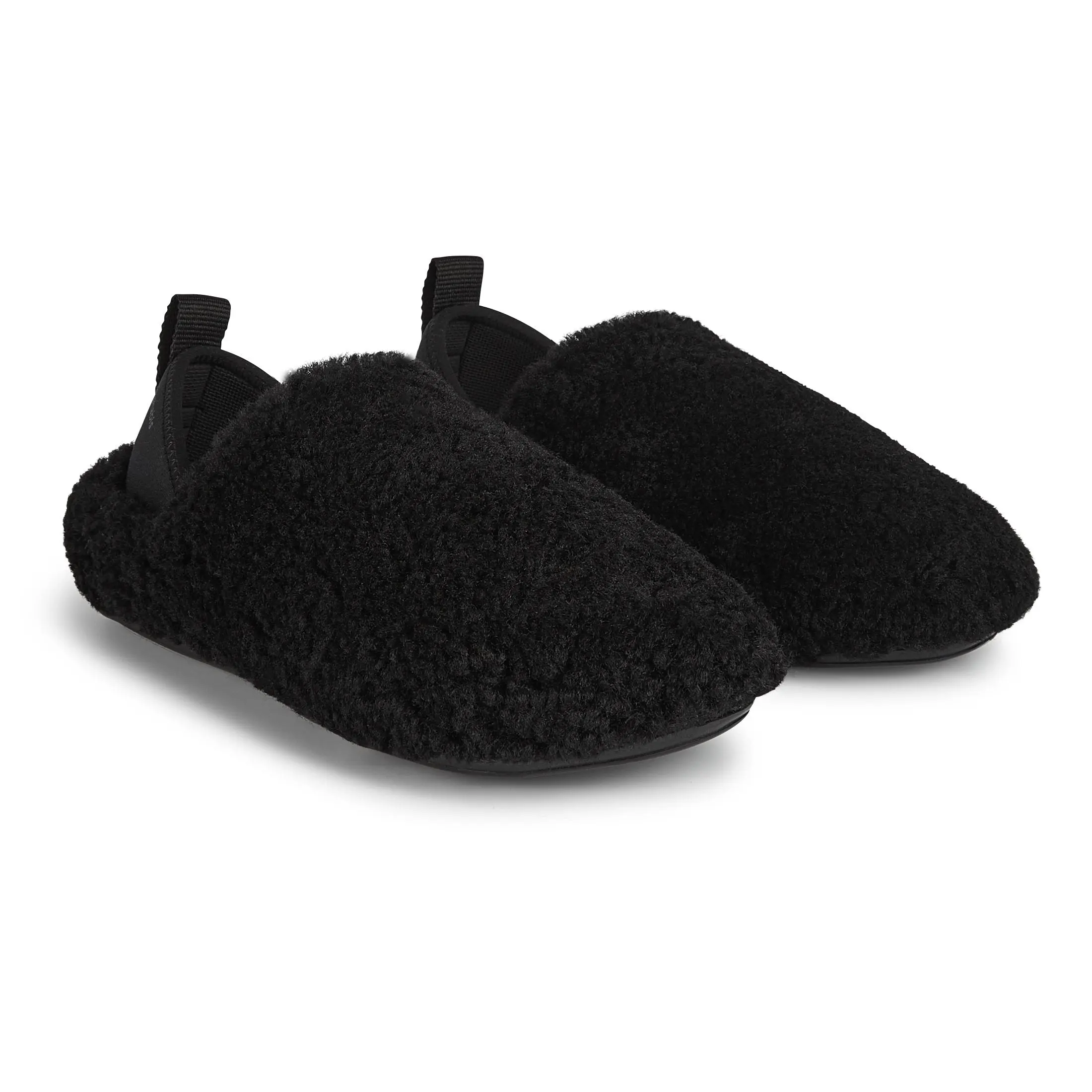 mahabis meribel in black shearling - Image 2