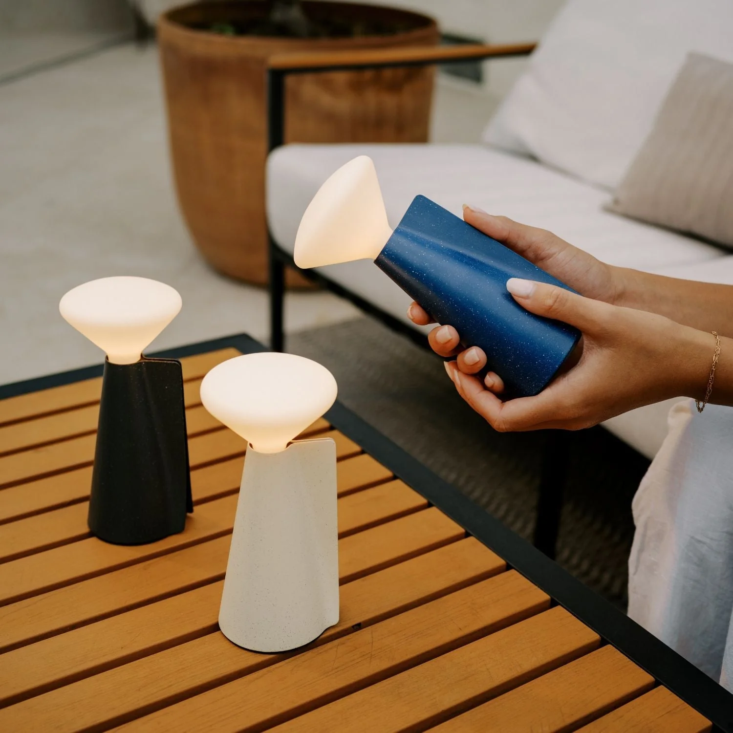 Mantle Portable Lamp in Cobalt Blue - Image 3
