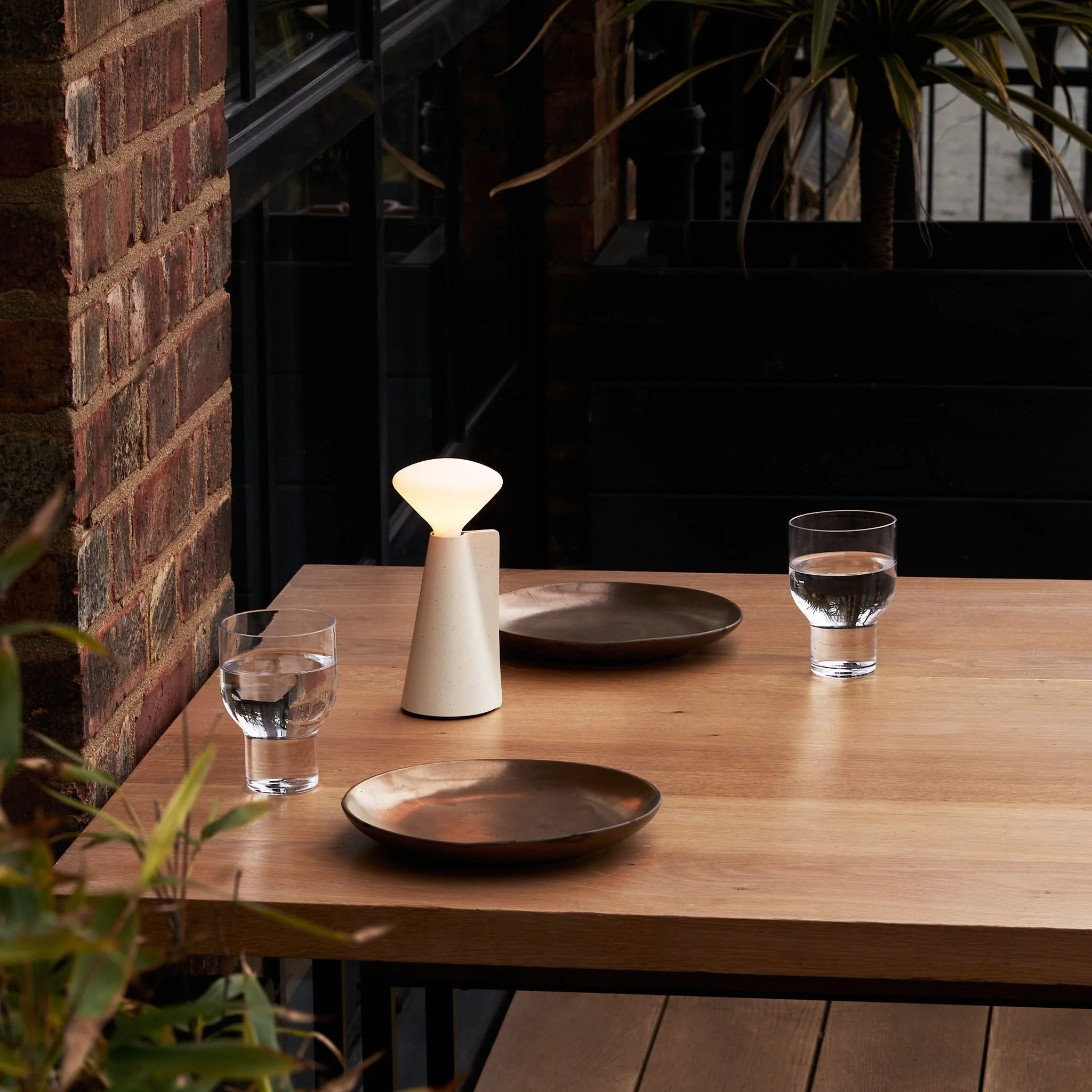 Mantle Portable Lamp in Stone White - Image 2