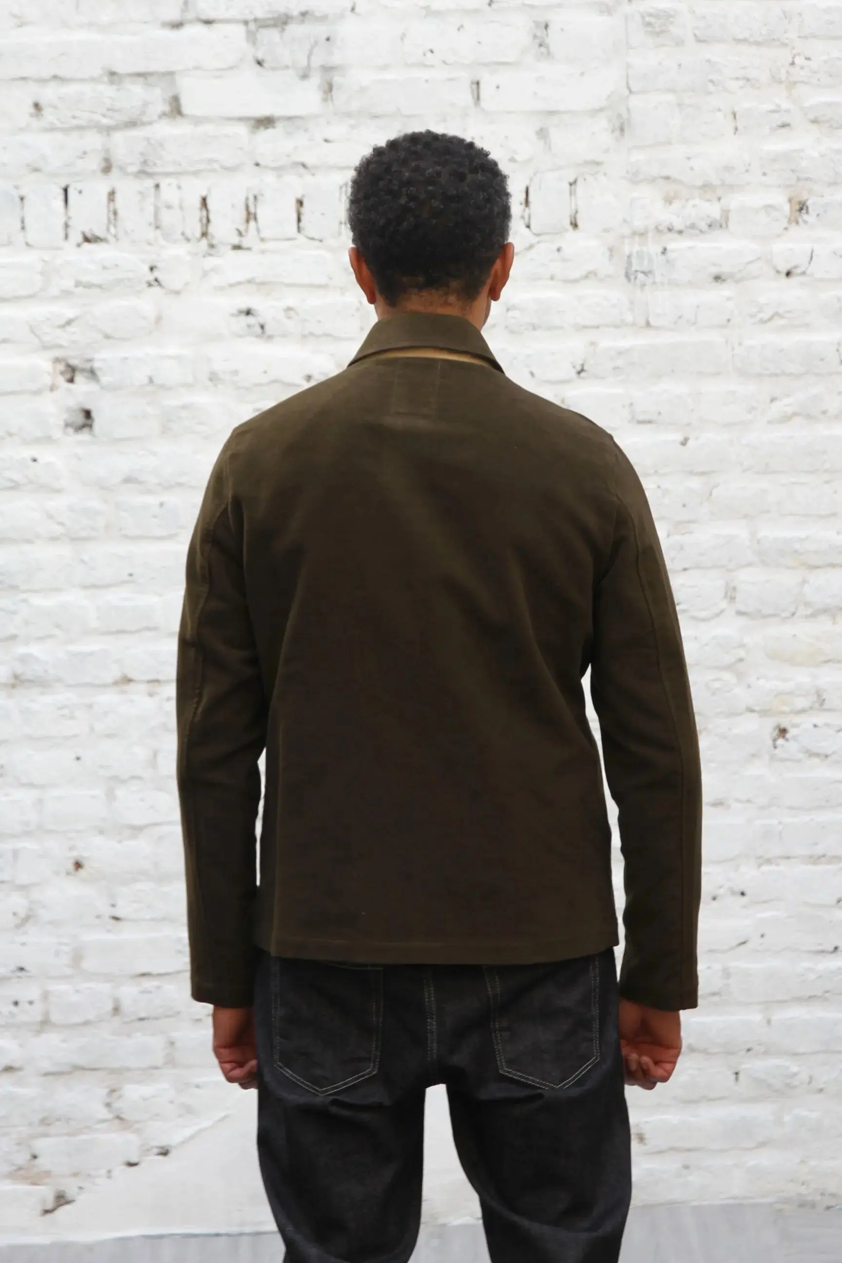 Marchant Jacket  - Olive Moleskin - Image 4