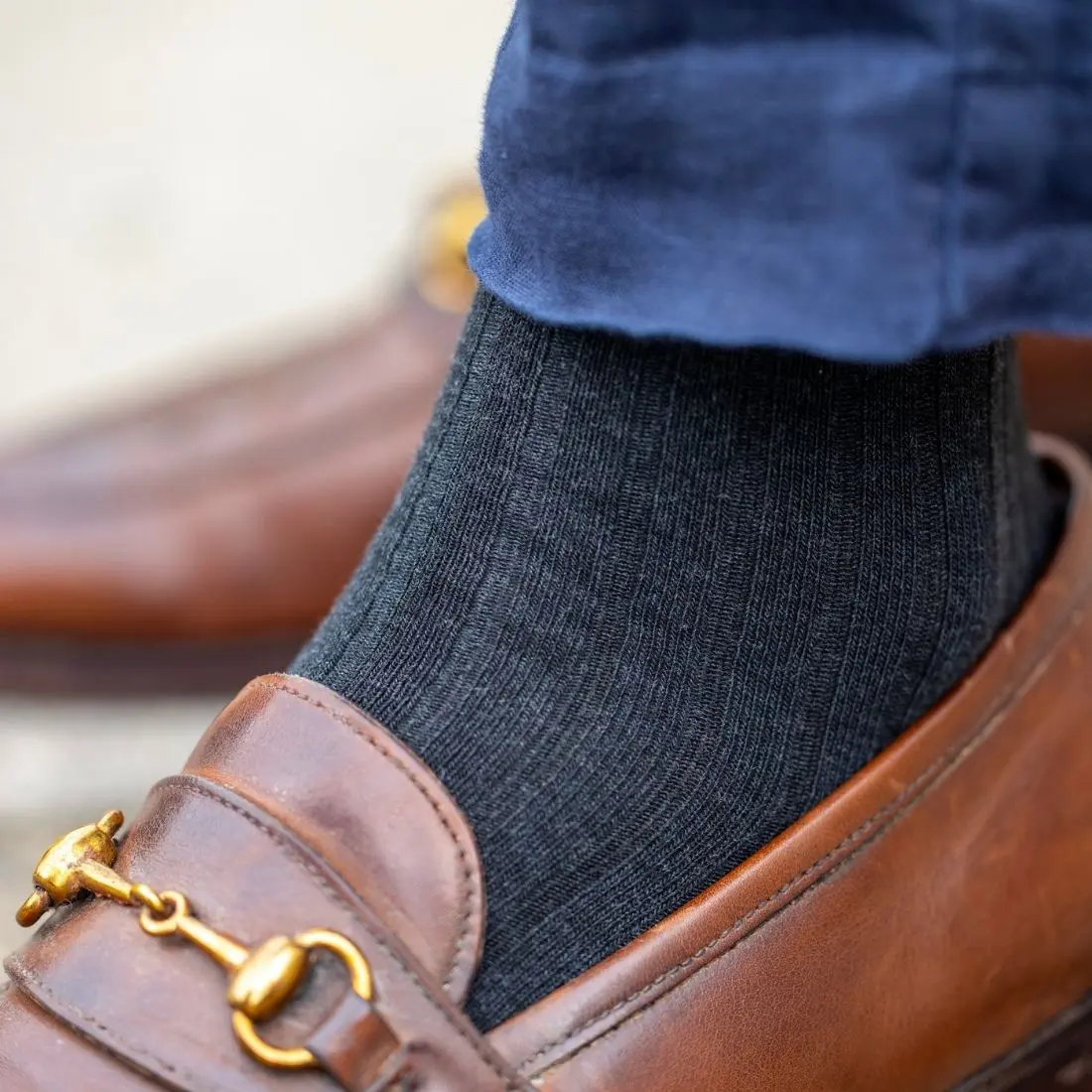 Marl Grey Bamboo Socks - Image 2