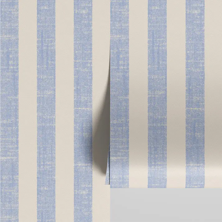 Meadow Blue Pembroke Stripe Wallpaper - Image 3