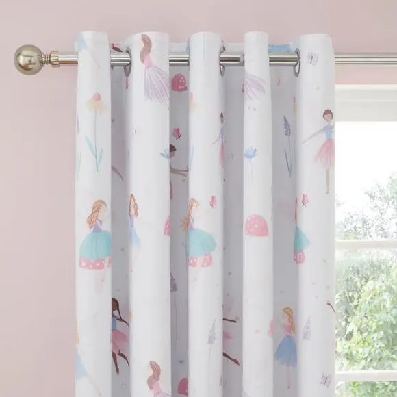 Meadow Fairies Blackout Eyelet Curtains