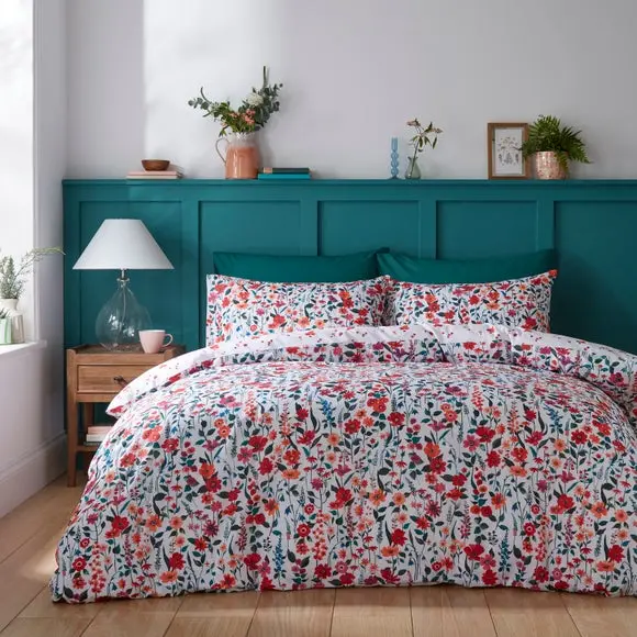 Meadow Floral Polycotton Duvet Cover & Pillowcase Set