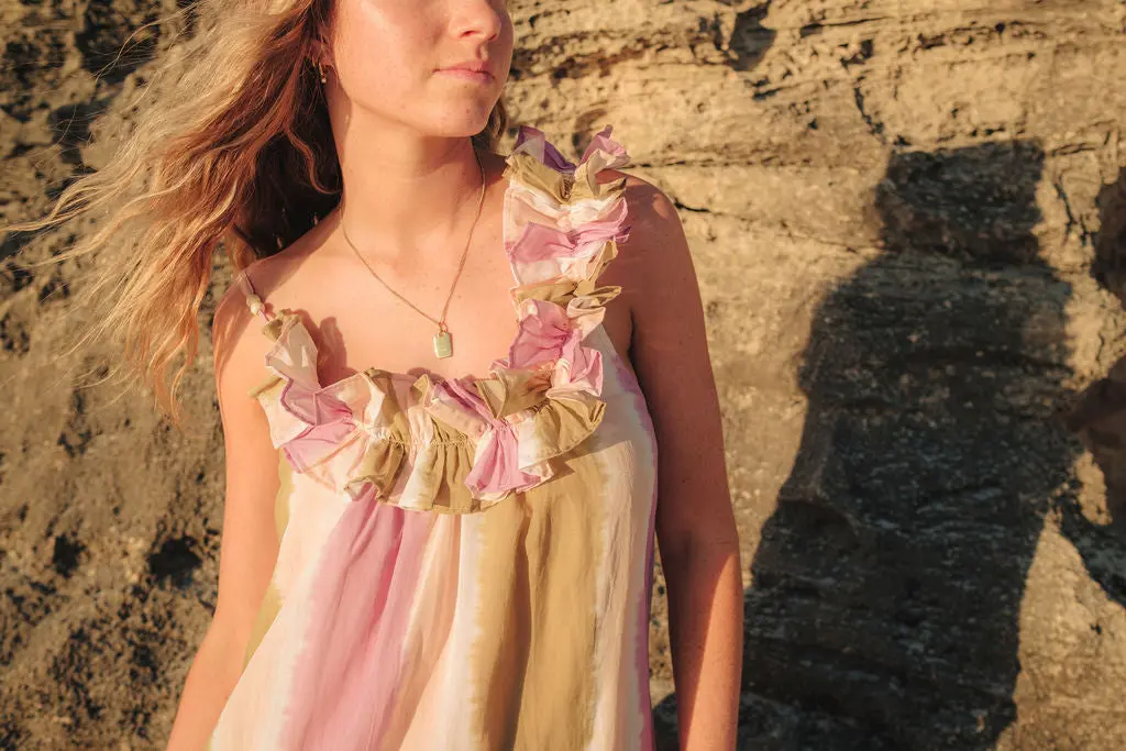 Meher Ruffle Neck Long Dress - Image 8