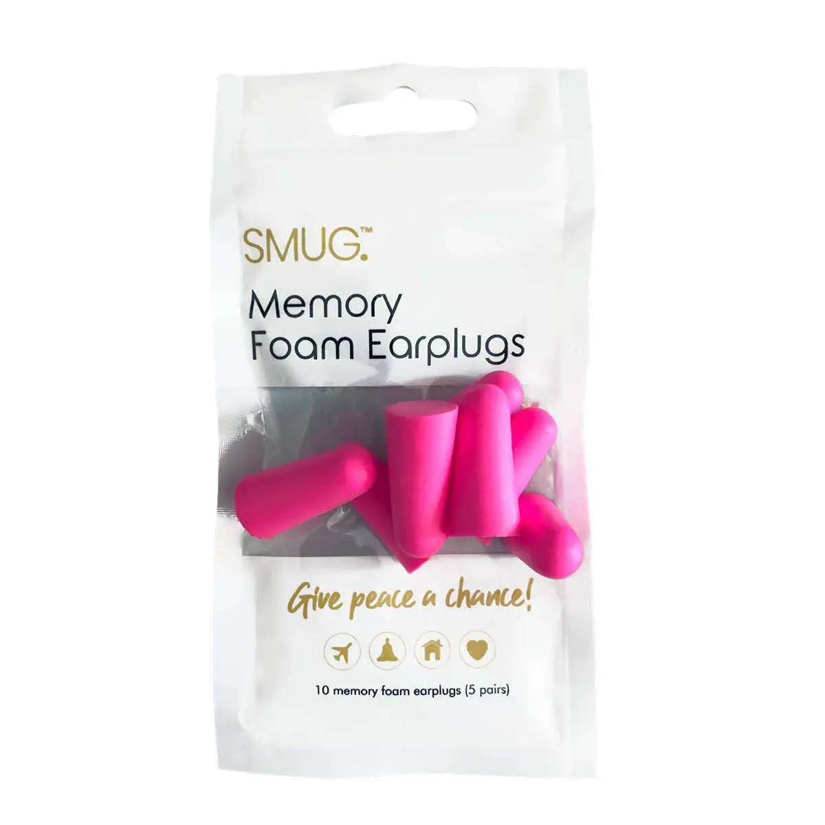 Memory Foam Earplugs - Bright Pink (1 pack) - Image 6