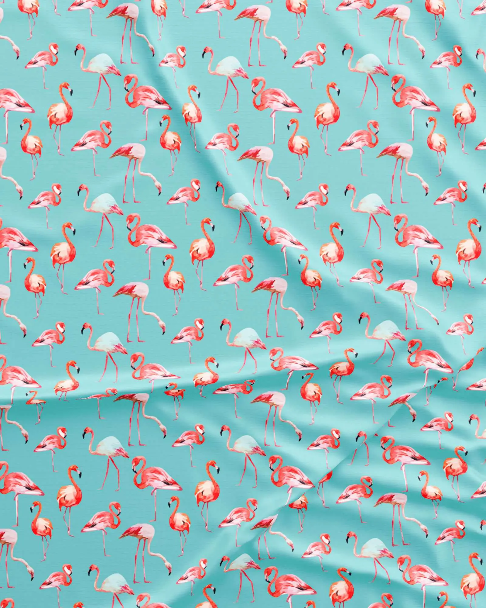 Mens Boxer Shorts - Blue Flamingos - Image 8