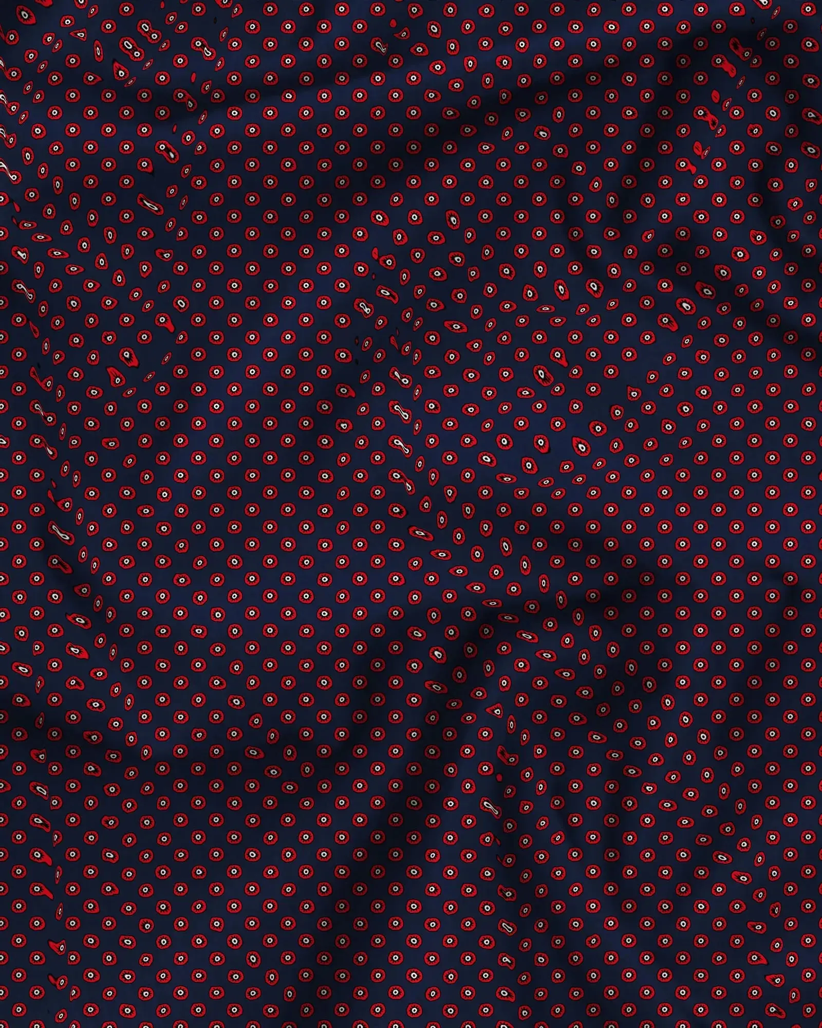 Mens Boxer Shorts - Poppy Circles Navy - Image 3